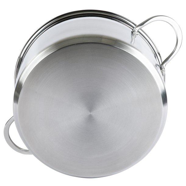 Кастрюля со стеклянной крышкой Axentia Brilliant d 24 см 5,8 л из нержавеющей стали 13 см (135942) - фото 6