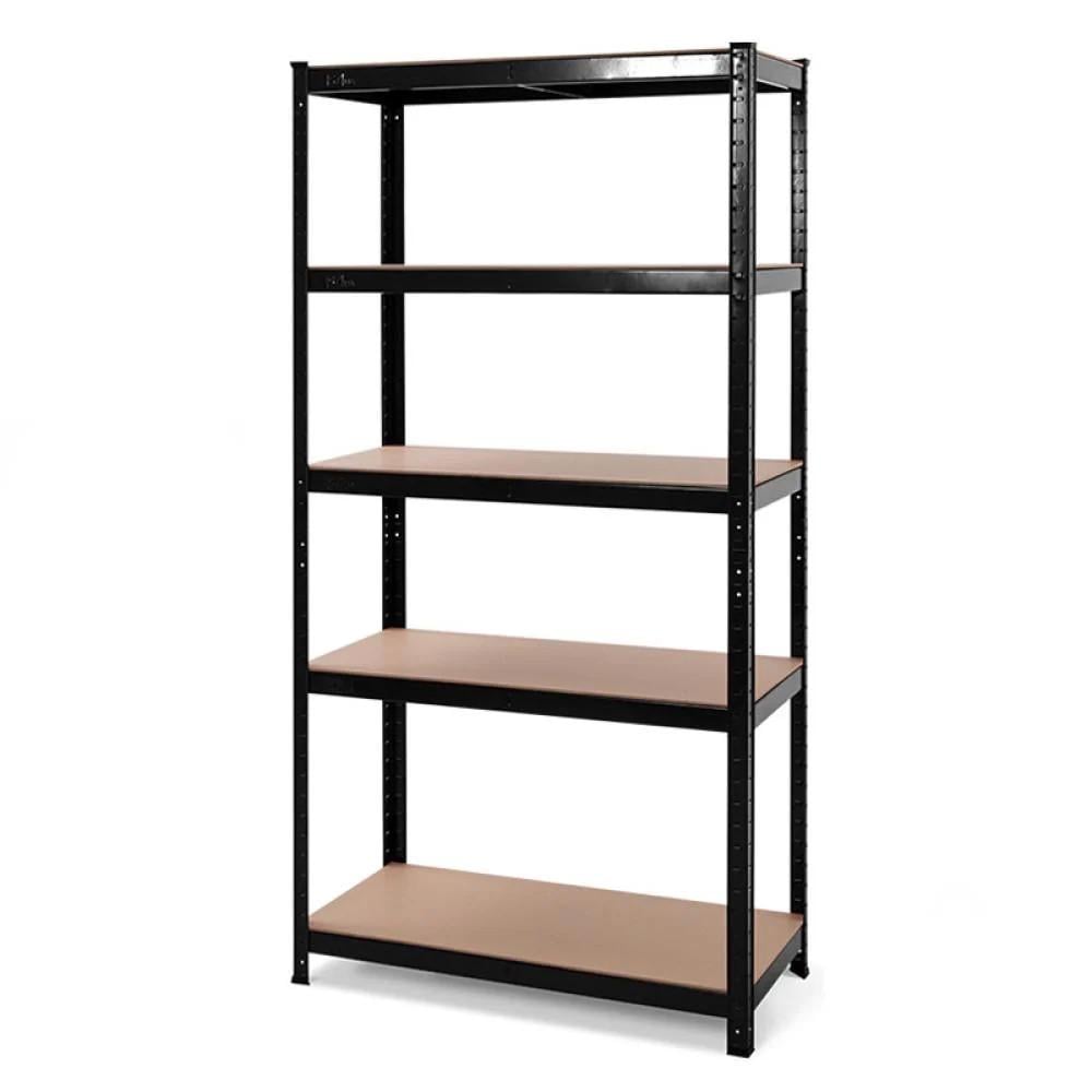 Стеллаж металлический БОНА 180х90х40 см окрашен на 5 полок из МДФ Черный (379526) - фото 1 Стеллаж металлический БОНА 180х90х40 см окрашен на 5 полок из МДФ Черный (379526) - фото 1