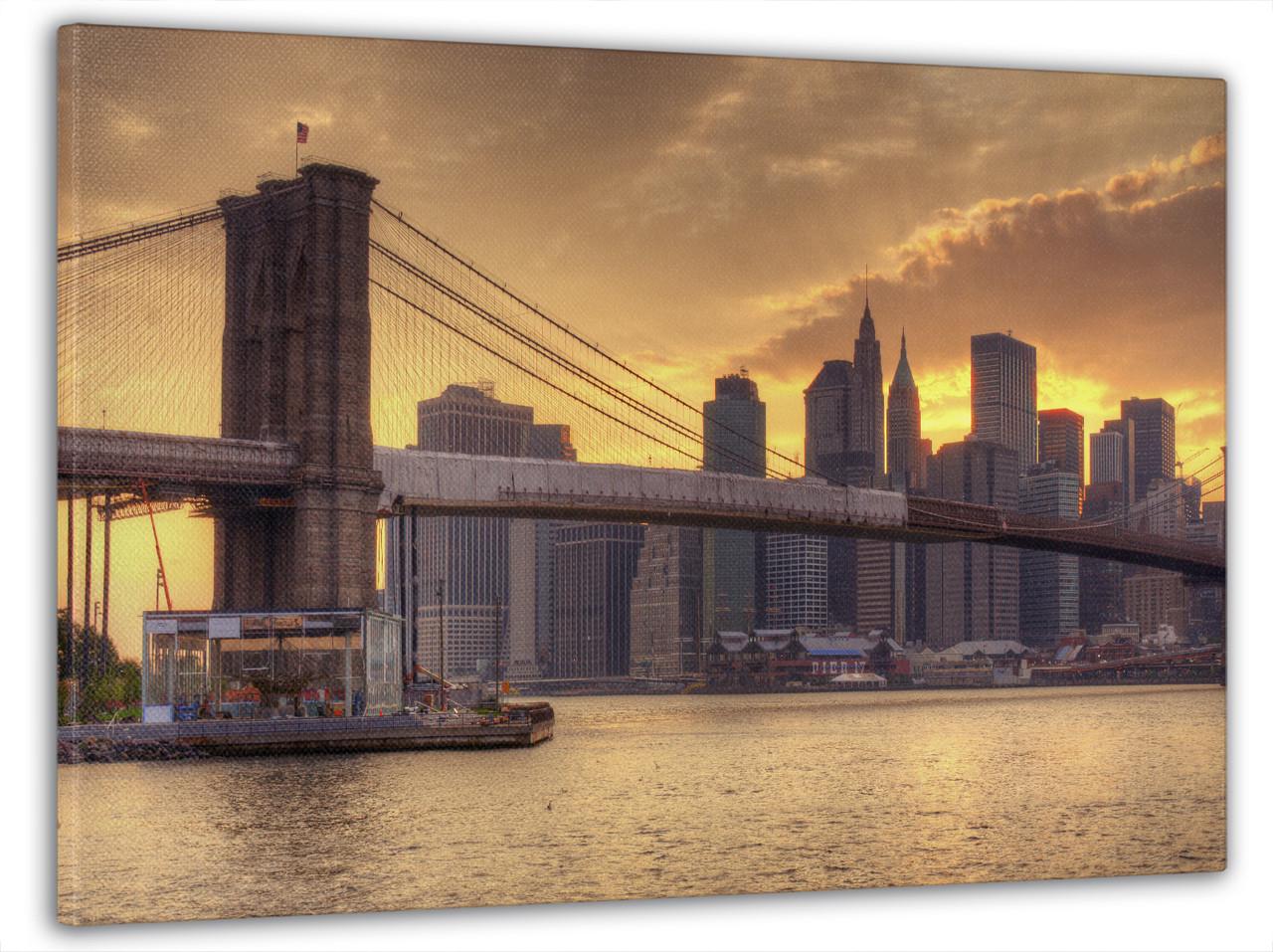 Картина на холсте DK Вечерний город 60x100 см (MK10196_M)