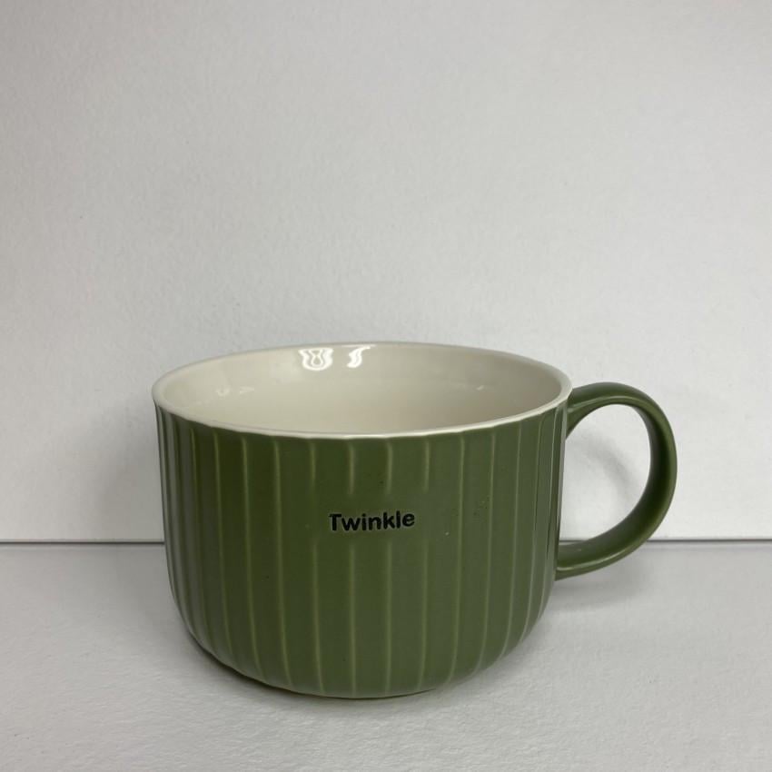 Чашка A-PLUS 6167 Twinkle фарфоровая 800 мл Зеленый
