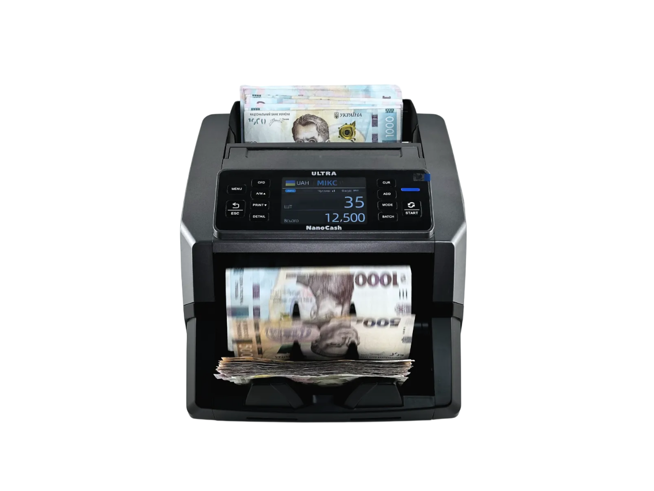 Лічильник банкнот з визначенням номіналу та детекцією NanoCash ULTRA (068)
