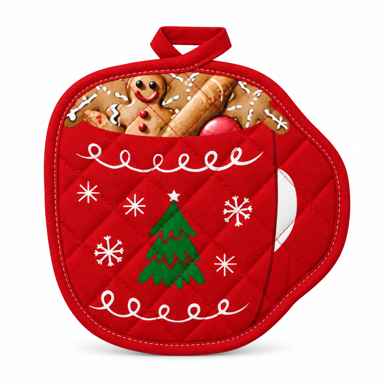 Прихватка ARDESTO Christmas Red Mug 20х20 см (ART04RM)