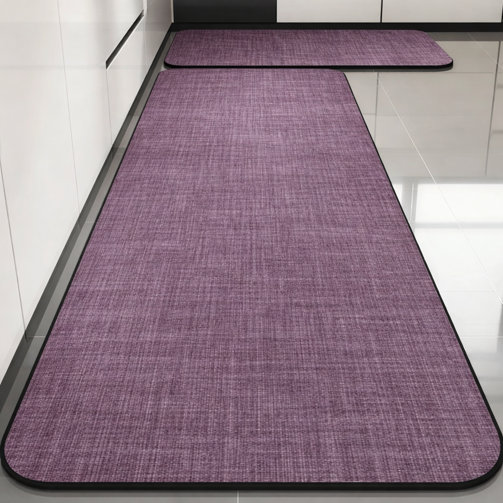 Набор ковриков для кухни/ванной Ethno BAWOWNA 2в1 диатомитовый 160х50/80х50см Графитовый (KD2kitchEthnoBAWOW160dark)