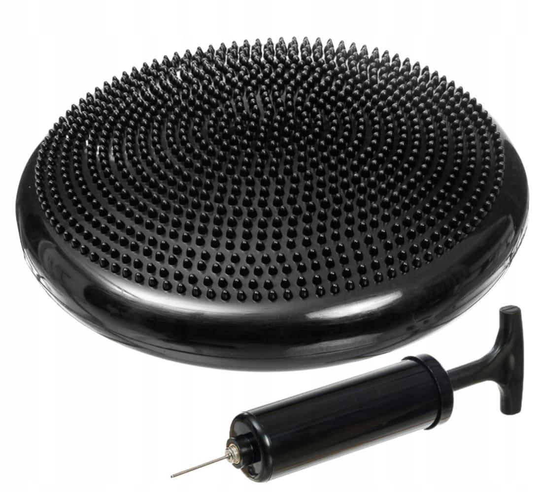 Балансувальна подушка OSPORT для фітнесу з насосом Чорний (OF-0300)