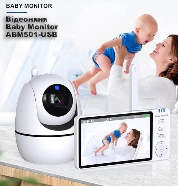 Відеоняня LCD монітором та гнучке кріплення/датчиком звуку з USB 5" (ABM501) - фото 2