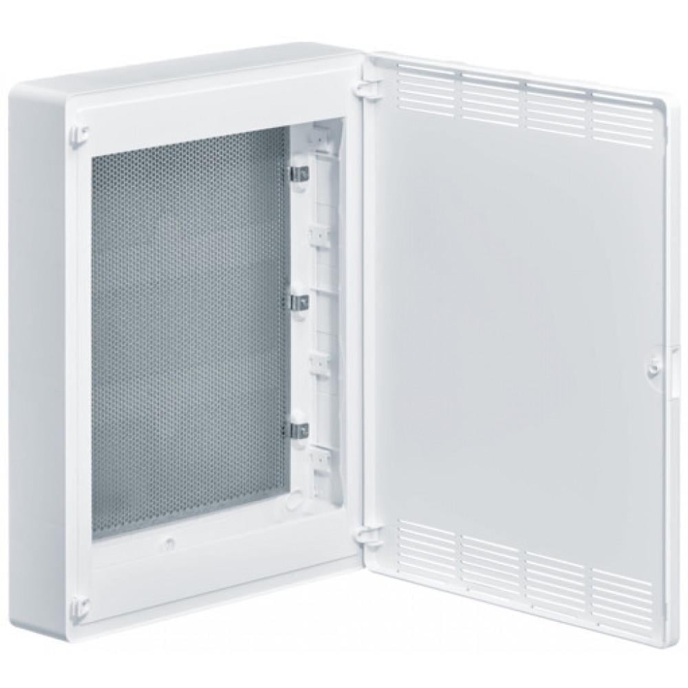 Щит накладний Hager Golf 3-рядний для ММ-обладнання з пластиковими перфорованими дверцятами Білий (28176951)