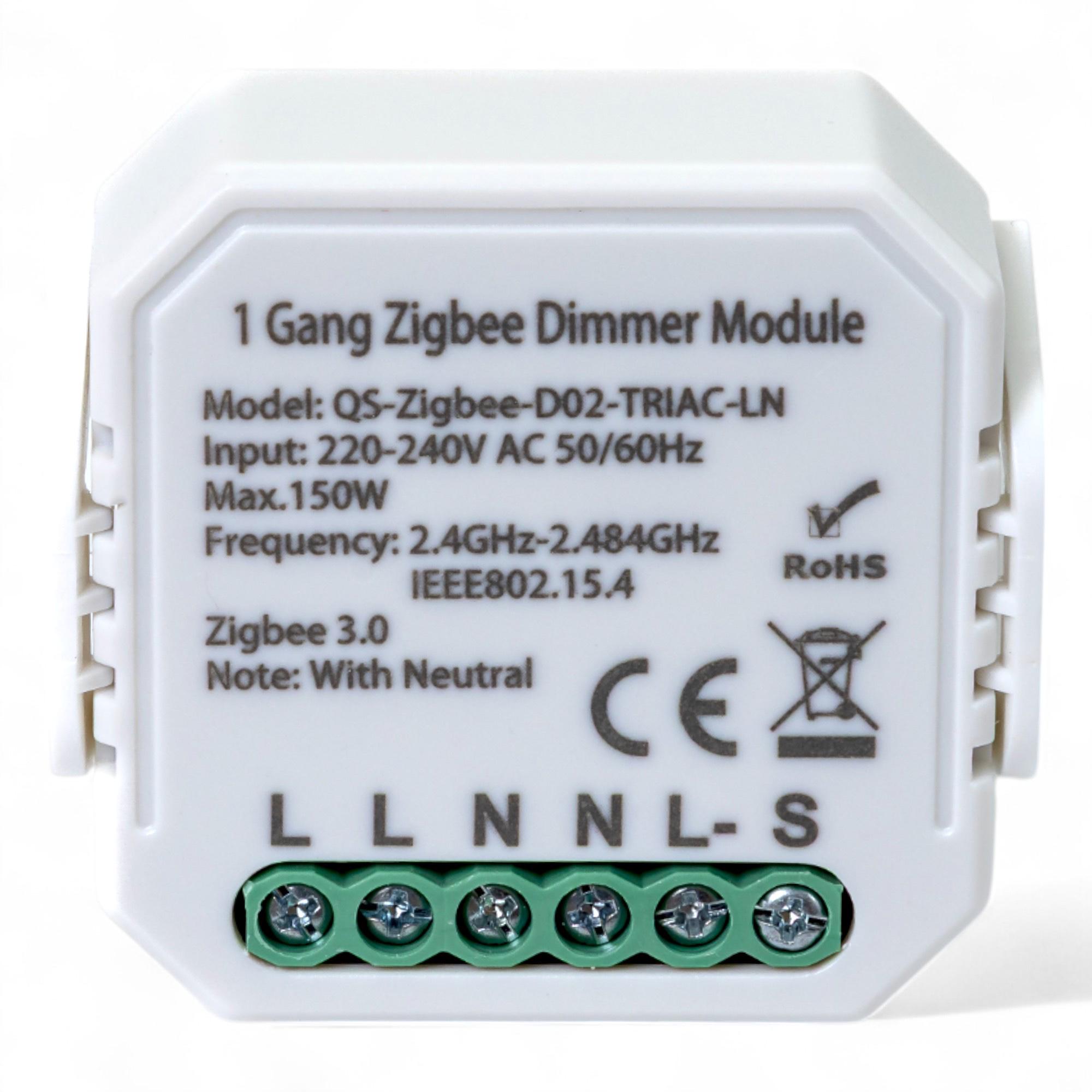 Умный выключатель-регулятор Tervix Pro Line ZigBee Dimmer 1 клавиша (TRV-435121)