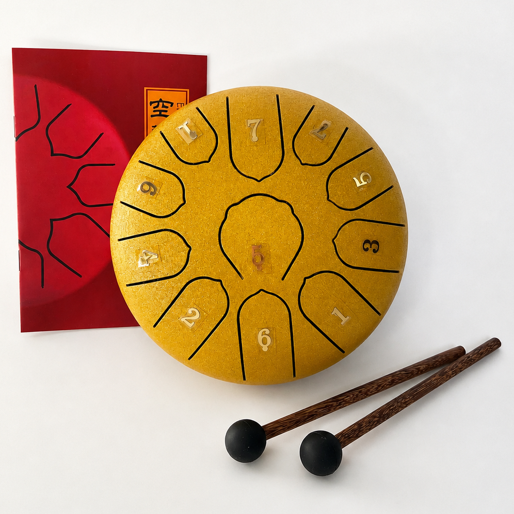 Глюкофон ручной 11 нот Tongue Drum 16 см Yellow (2952515989) Глюкофон ручной 11 нот Tongue Drum 16 см Yellow (2952515989)