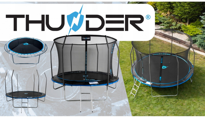 Батут Thunder INSIDE ELITE с внутренней сеткой 6 футов 183 см Черно-голубой (443094) - фото 7 Батут Thunder INSIDE ELITE с внутренней сеткой 6 футов 183 см Черно-голубой (443094) - фото 7