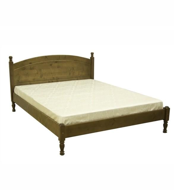 Кровать двухспальная деревянная Скиф Л-207 180х200 см Дуб (25775809)