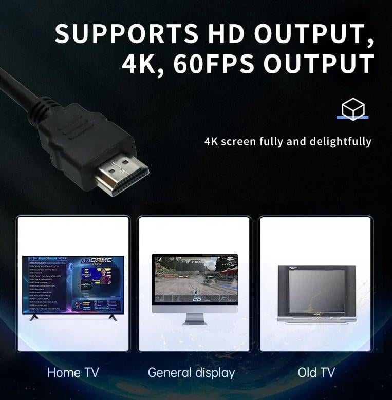 Ігрова консоль Linux Y6 Powkiddy Boyhom 128Gb 11000+ добірних ігор/батарейки для контролерів 4 шт. (1583) - фото 7