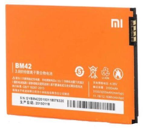 Аккумуляторная батарея BM42 для Xiaomi Redmi Note 3100 mAh (000021673)