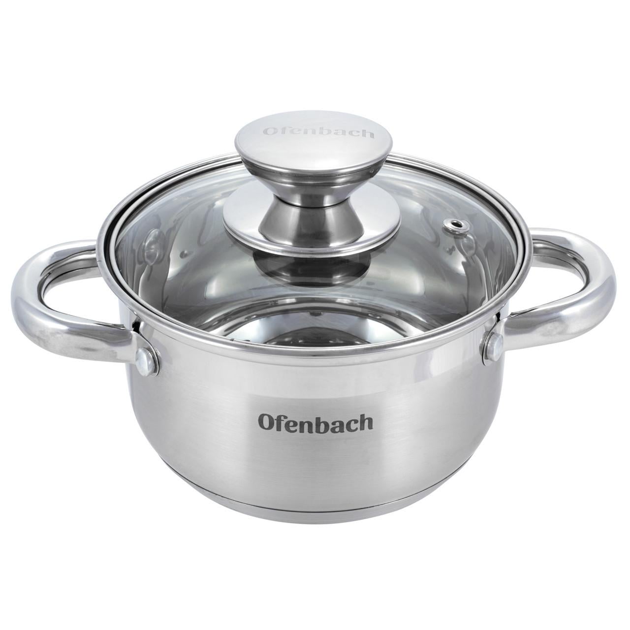 Кастрюля с крышкой Ofenbach из нержавеющей стали 1,1 л (KM-100510)