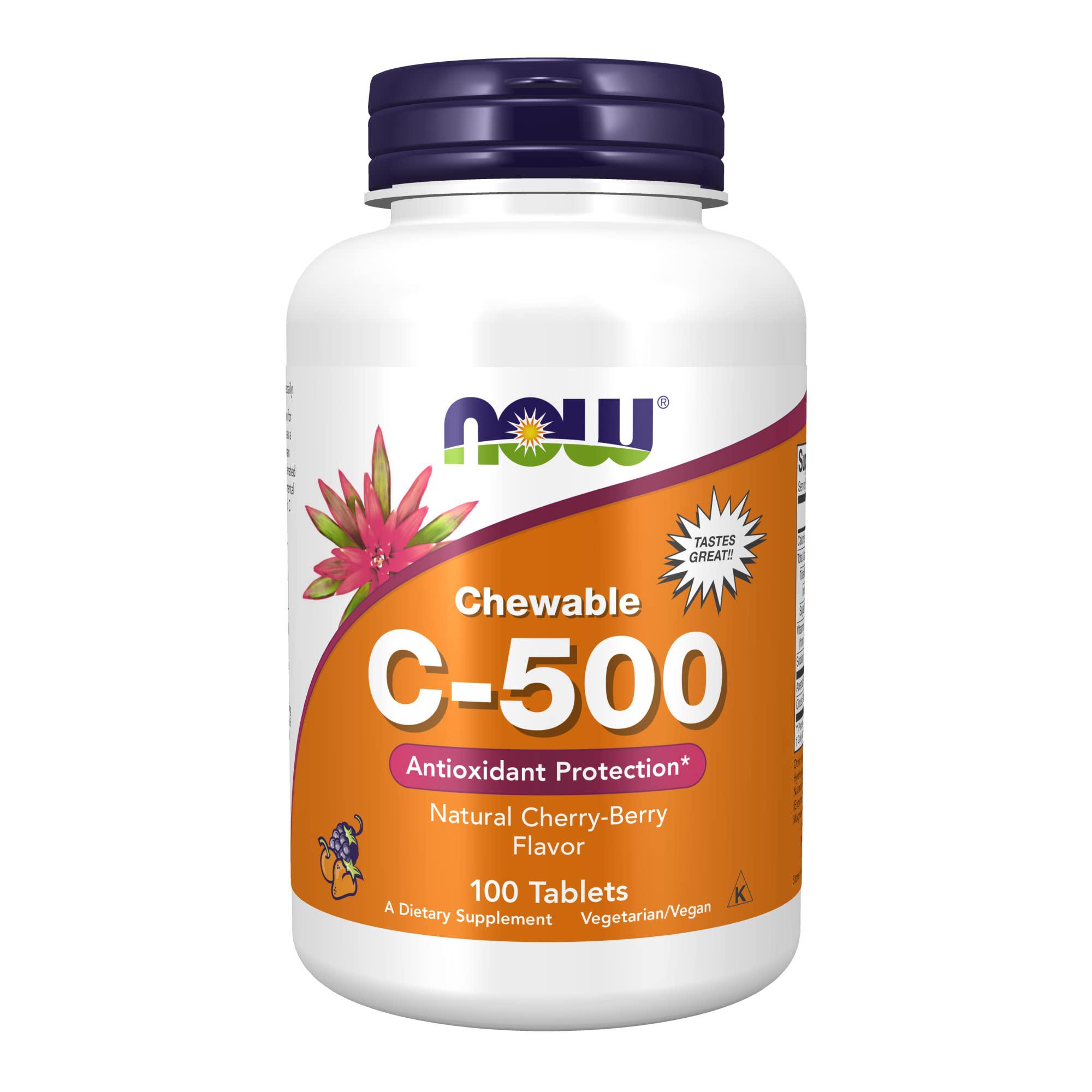 Витамин С NOW C-500 Chewable Cherry 100 таблеток (00000032547)