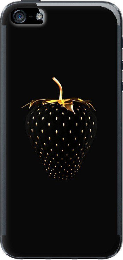 Чехол на iPhone 5 Черная клубника (3585t-18-42517)