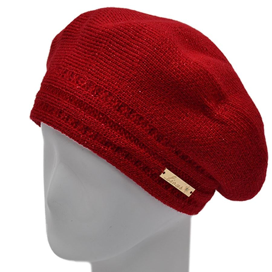 Берет шерстяной Lirus Алина Красный (70263)