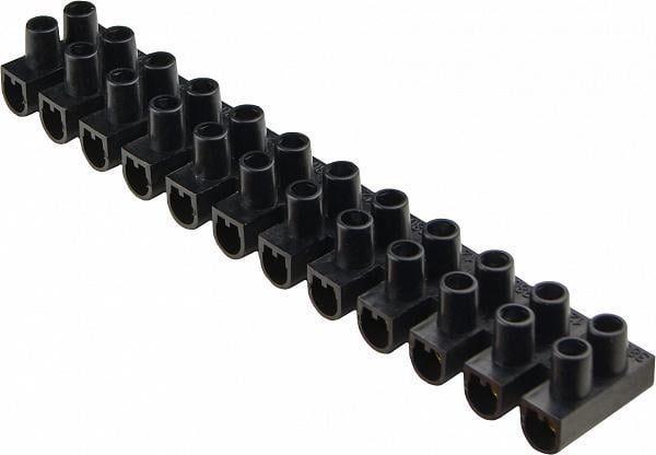 Колодка клеммная АСКО-Укрем ЕМ 12P 15А 12 мм2 тип W(U) Черный (U0130040037)