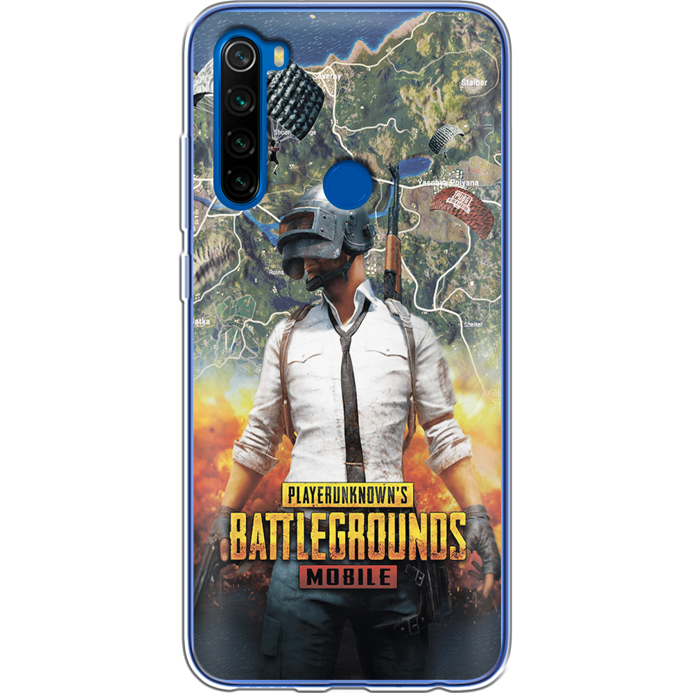 Чехол Boxface Xiaomi Redmi Note 8T PUBG Mobile Прозрачный силикон (38532-up2309-38532)