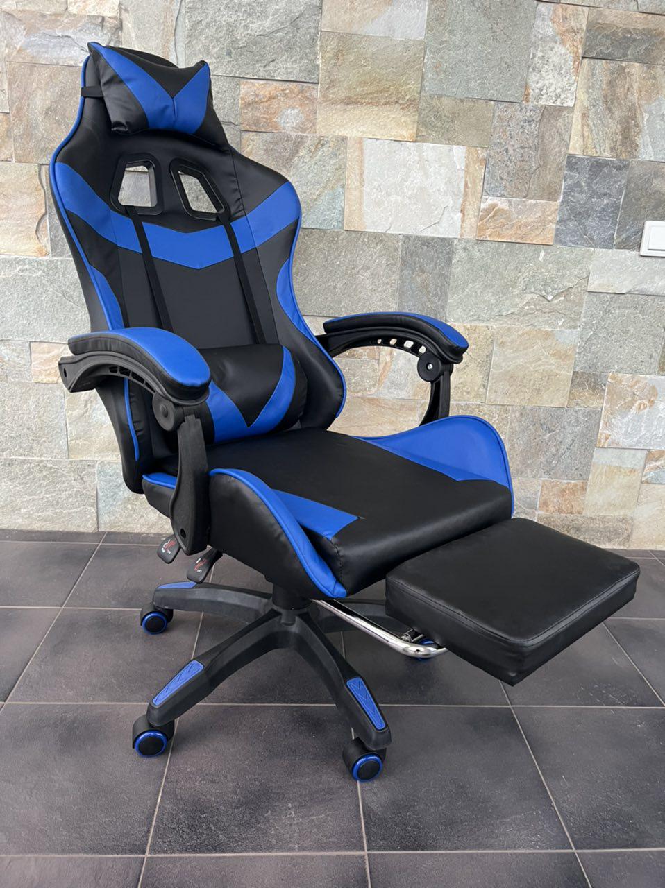 Крісло геймерське Prestige 730 Чорно-синій - фото 1 Крісло геймерське Prestige 730 Чорно-синій - фото 1