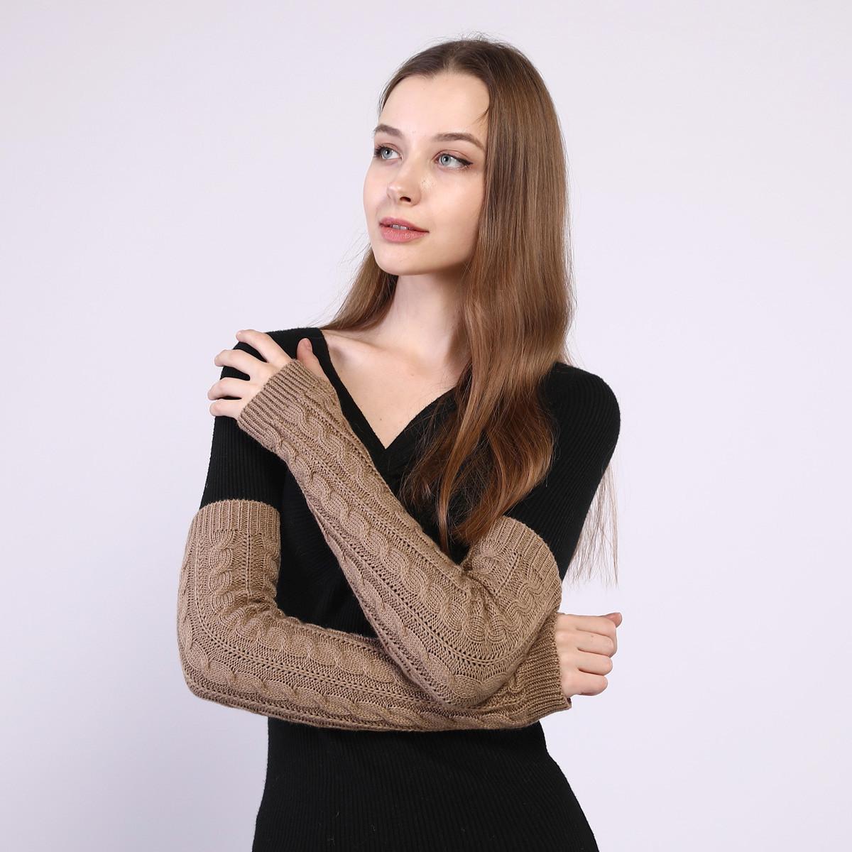 Митенки вязаные One size Капучино (2433) - фото 1 Митенки вязаные One size Капучино (2433) - фото 1