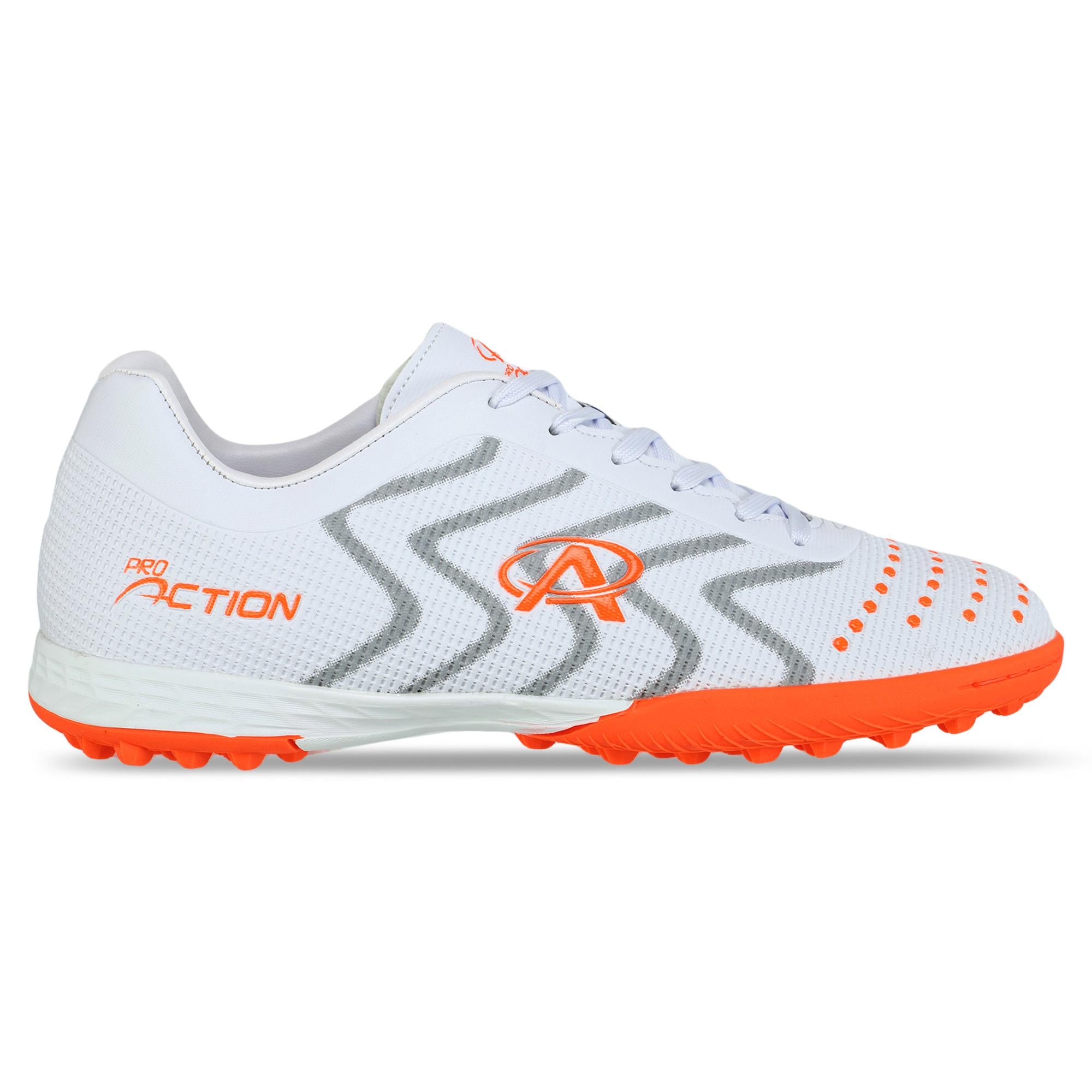 Сороконожки футбольные Pro Action VL22587-TF-WO р. 44 Белый/Оранжевый Сороконожки футбольные Pro Action VL22587-TF-WO р. 44 Белый/Оранжевый