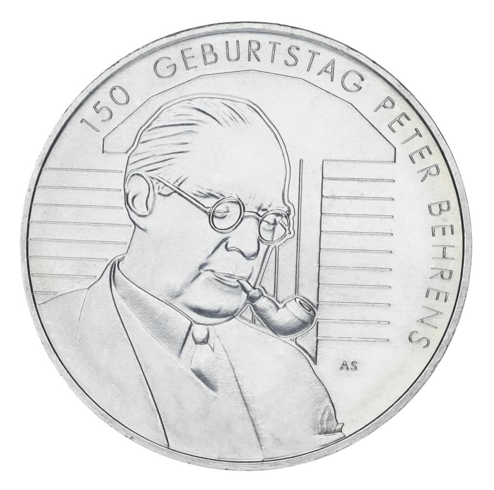Коллекционная монета Германия 20 евро 2018 серебро AU-UNC A 150-летие Петера Беренса (М21456)