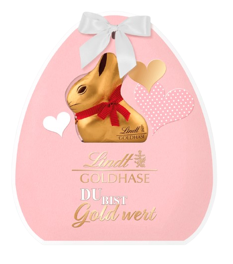 Пасхальный набор Lindt Goldhase Du bist Gold wert в розовой упаковке 270 г (2543208110) Пасхальный набор Lindt Goldhase Du bist Gold wert в розовой упаковке 270 г (2543208110)