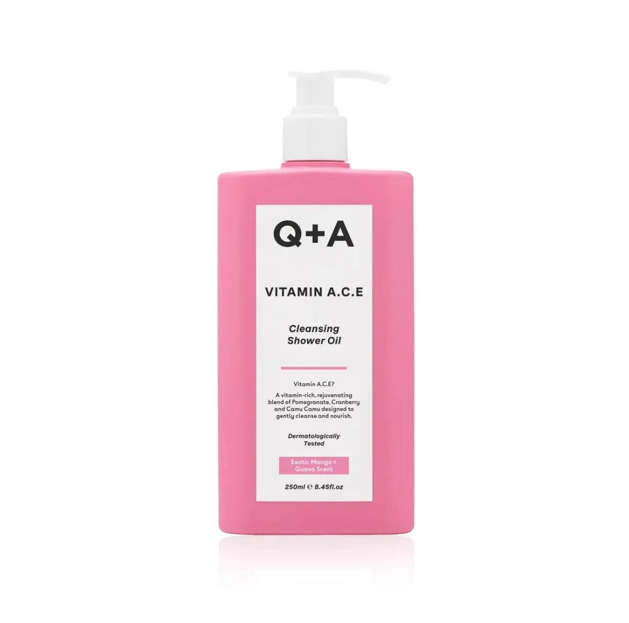 Олія для душу вітамінізована Q+A Vitamin A.C.E Cleansing Shower Oil 250 мл (11547728) - фото 1