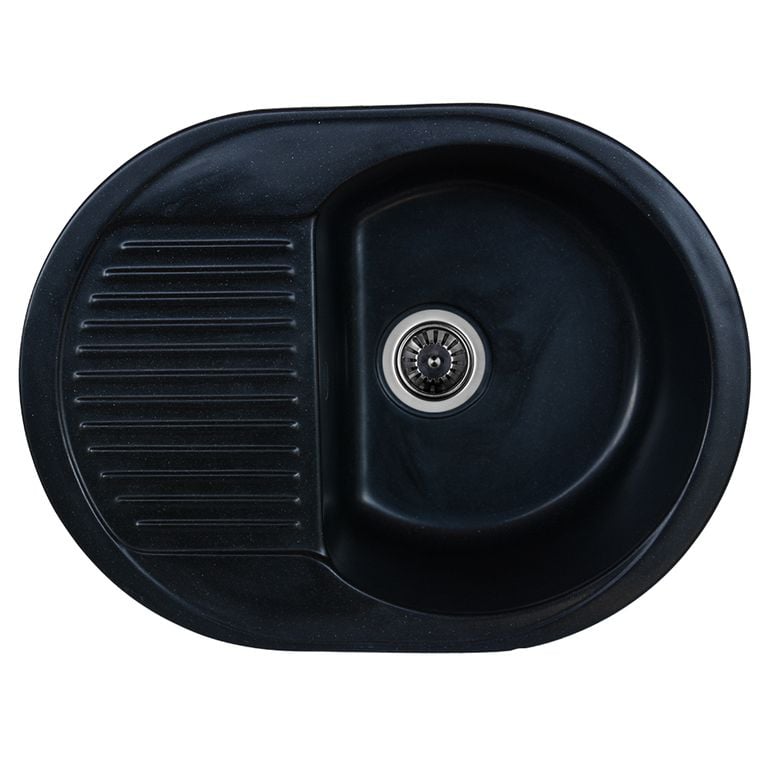 Мийка кухонна Platinum Bora 6247S Чорний (353095)