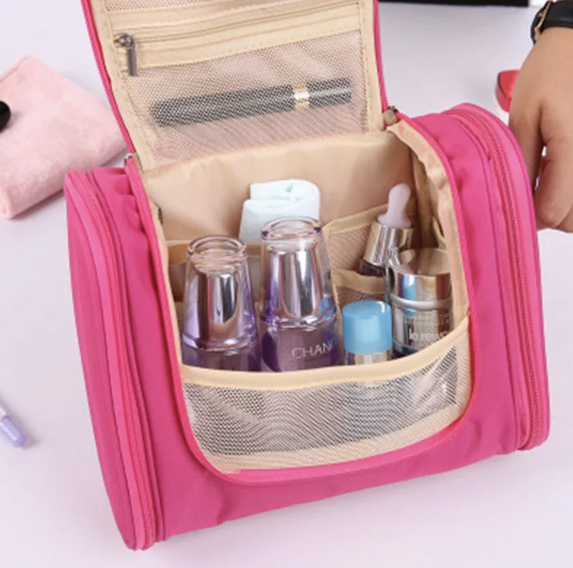 Органайзер дорожный подвесной раскладной Розовый - фото 3