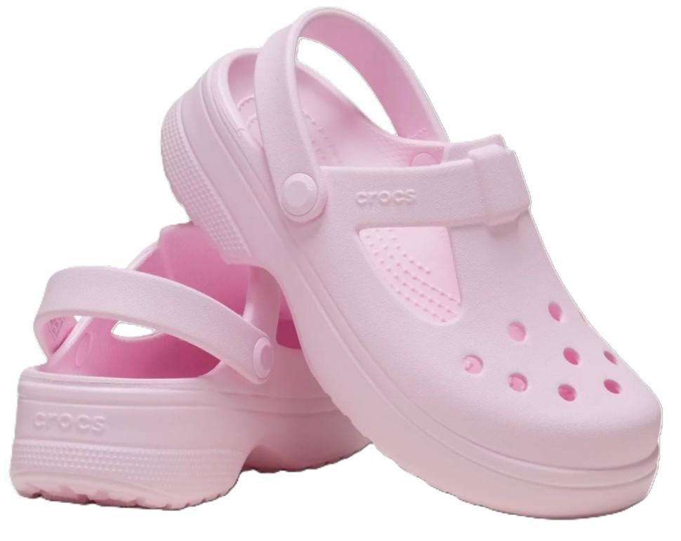 Крокси для дівчинки Crocs Classic Mary Jane Clog Pink Milk р. 27/28 Рожевий (26358)