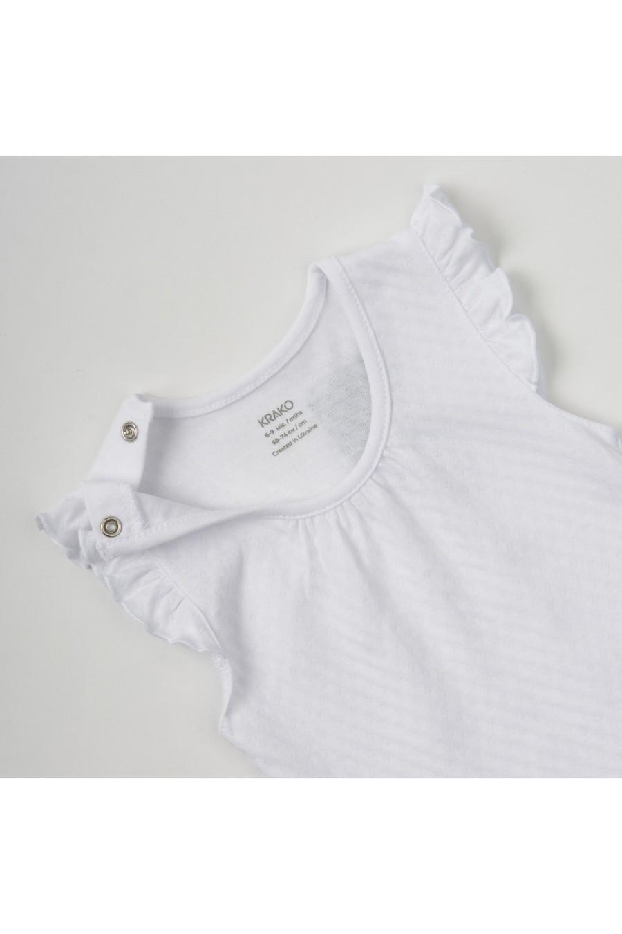 Боди KRAKO 50-56 см Белый (77404) - фото 2 Боди KRAKO 50-56 см Белый (77404) - фото 2
