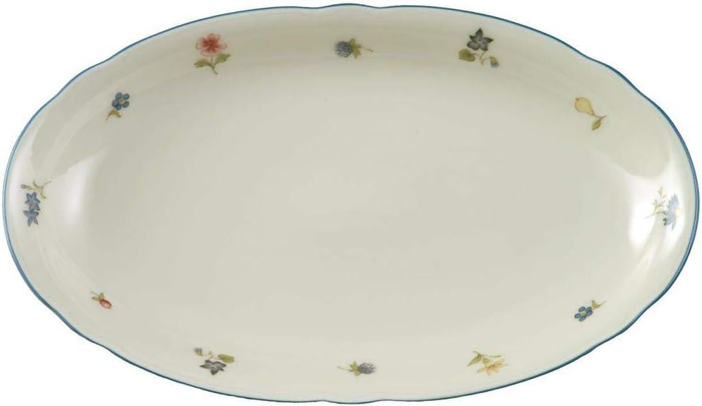 Блюдо для закусок/десертів Seltmann Streublume blauer Rand Marie-Luise 24 см (SW-4003106028080)