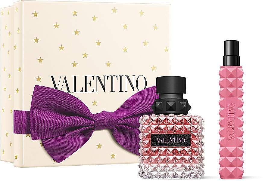 Подарочный набор для женщин VALENTINO Donna Born In Roma парфюмированная вода 50 мл/парфюмированная вода мини 10 мл (375501)