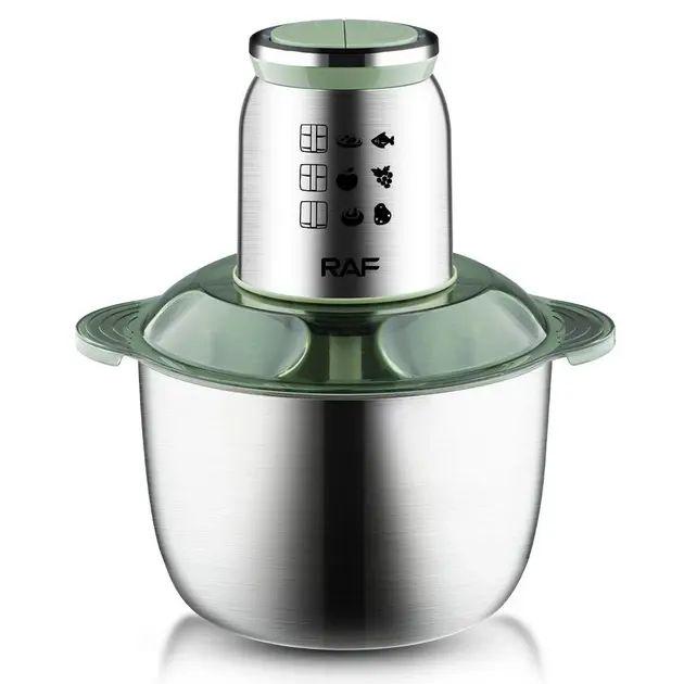 Блендер-измельчитель RAF R.7014 на 5 л 1000 Вт 25х16х32 см 2 скорости Серебряный