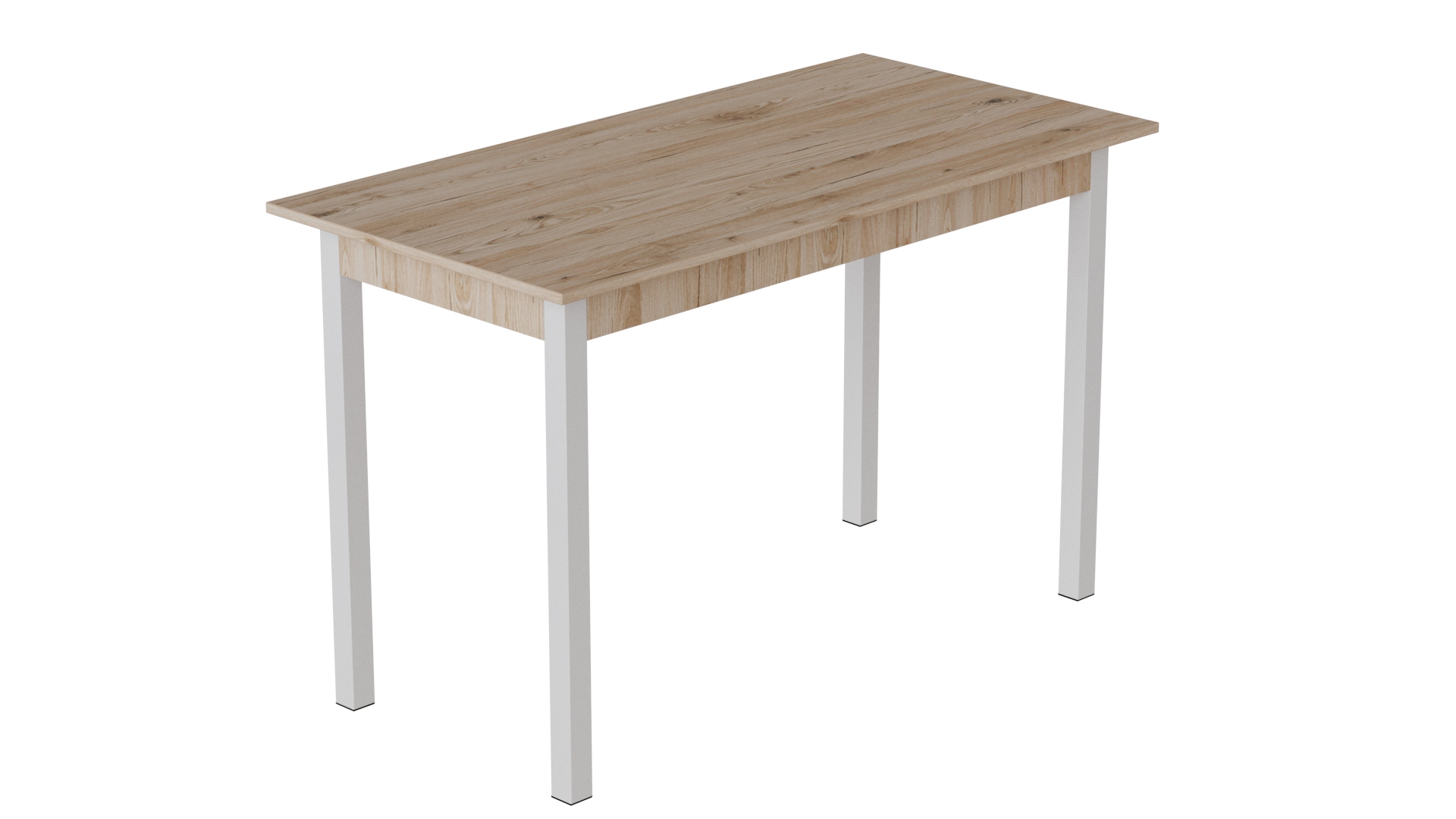 Стол кухонный Ferrum-decor Марио ДСП 16 мм 75x120x80 см Белый/Дуб Сан-Марино (MAR0037)