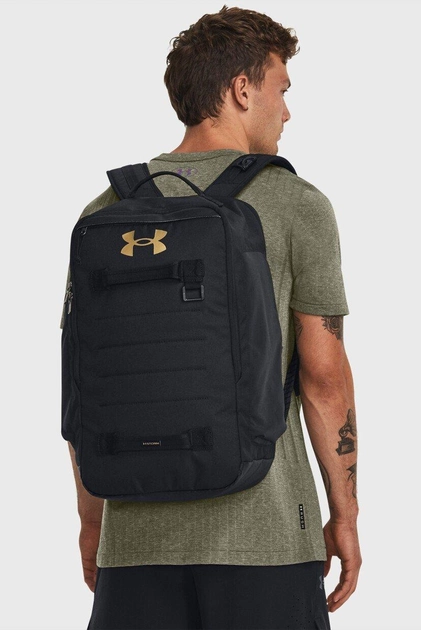 Рюкзак Under Armour Contain Backpack 33 л 20х50х30 см Чорний (1378413-001) - фото 3