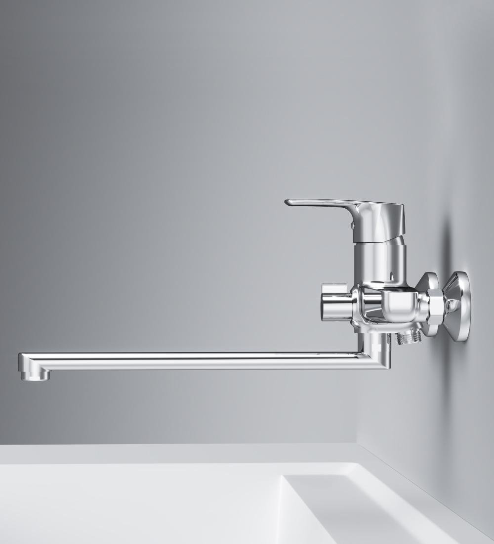 Змішувач для ванної AM.PM Gem F90E90000 одноважільний Хром (130274) - фото 6 Змішувач для ванної AM.PM Gem F90E90000 одноважільний Хром (130274) - фото 6