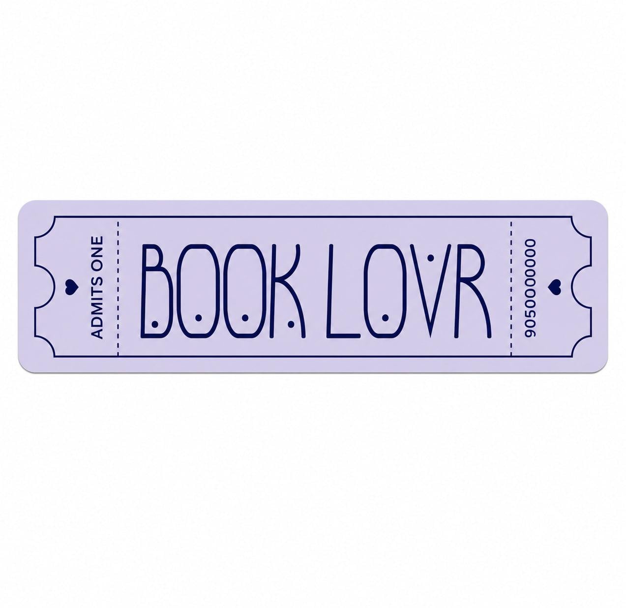 Закладка-квиток для книг картонна Book Lovr Фіолетовий (37242734)