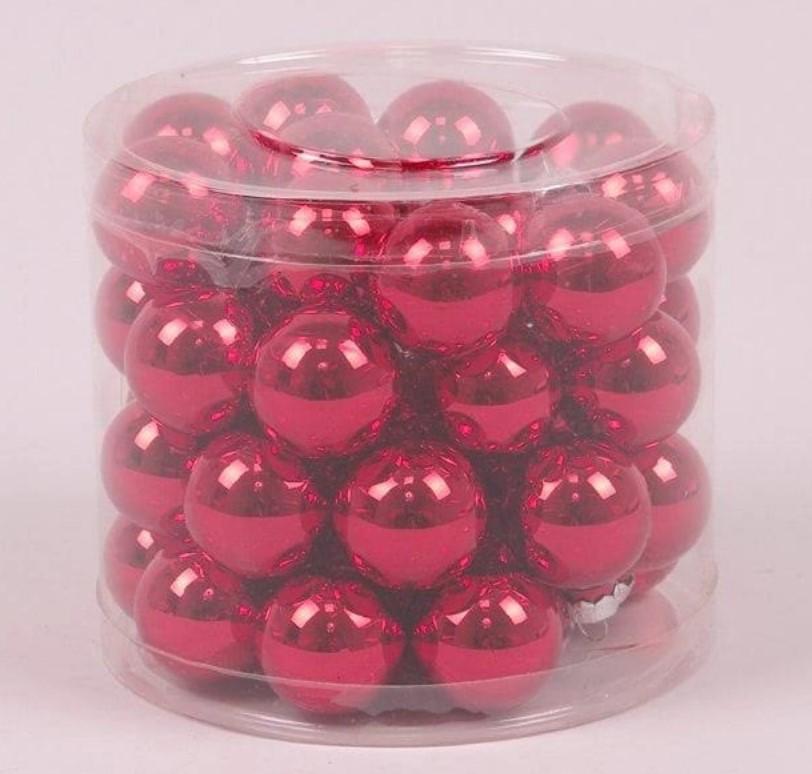 Кулі скляні 3 см 45 шт. Червоний (44552)