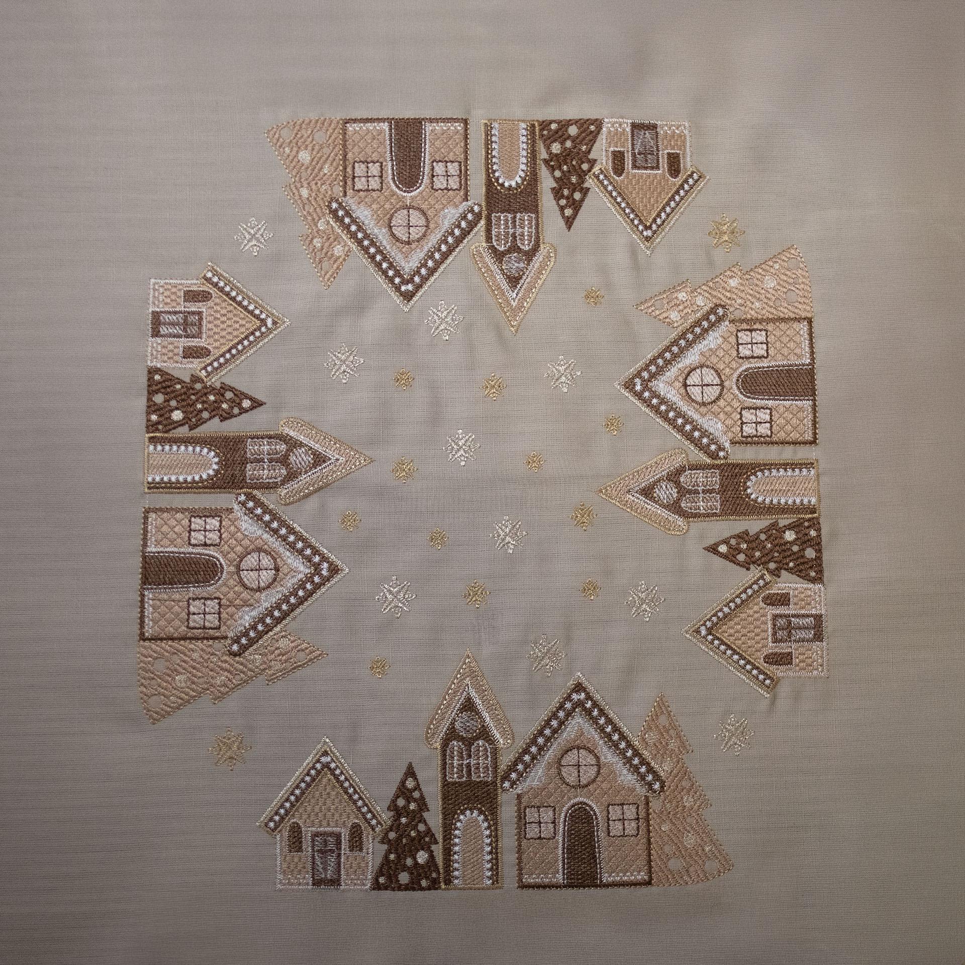 Серветка новорічна Едельвіка Хатинки 0,74х0,74 м (328-24/00) - фото 2 Серветка новорічна Едельвіка Хатинки 0,74х0,74 м (328-24/00) - фото 2