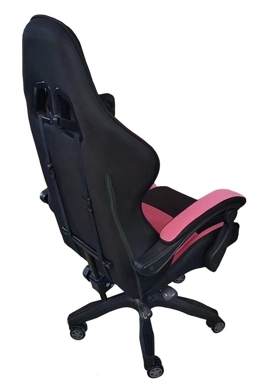 Крісло офісне комп'ютерне Bonro Lady 806 Чорно-рожевий (21589807) - фото 2