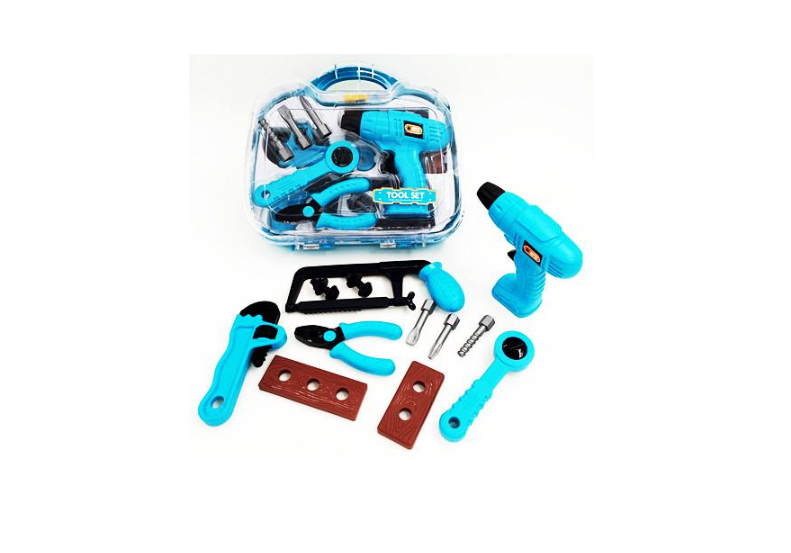 Набір ігровий Metr+ інструменти у валізі з функціональною дриллю Різнокольоровий (IG-173-N-587)