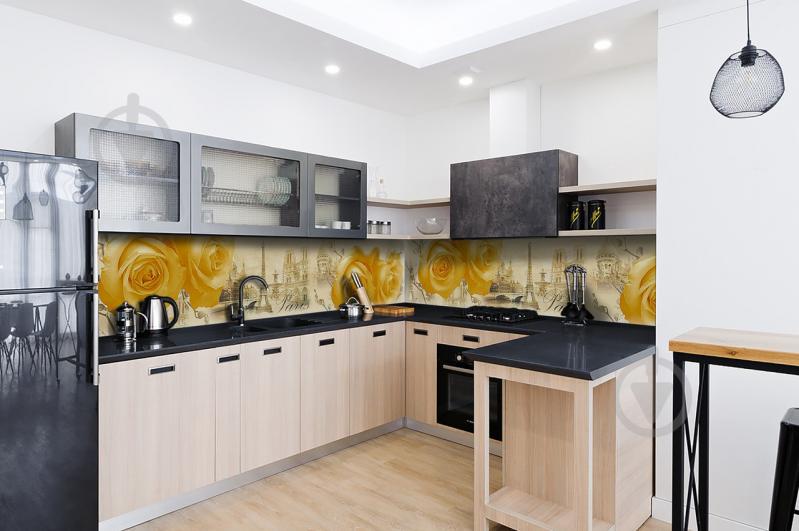 Скинали на кухню Zatarga «Amour» 600х3000 мм виниловая 3Д наклейка кухонный фартук самоклеящаяся Z180422/2