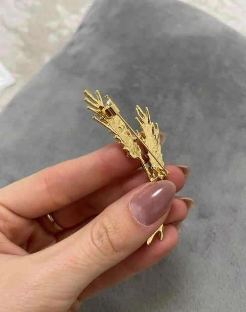 Брошка патріотична Колосок Жовто-блакитний (26086360) - фото 6