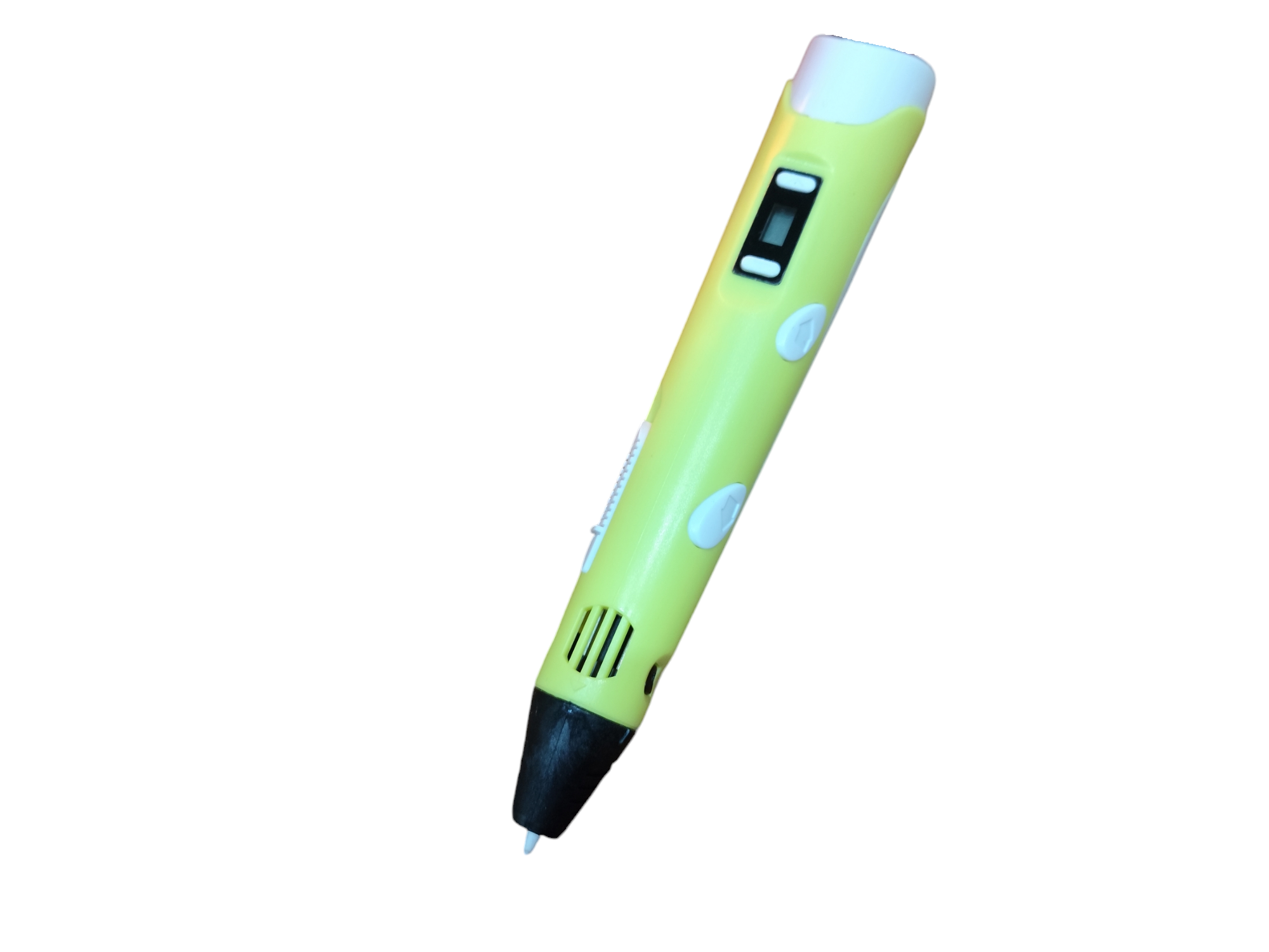 3D-ручка с LCD экраном/трафаретом/пластиком 9 м Желтый (23159453) 3D-ручка с LCD экраном/трафаретом/пластиком 9 м Желтый (23159453)