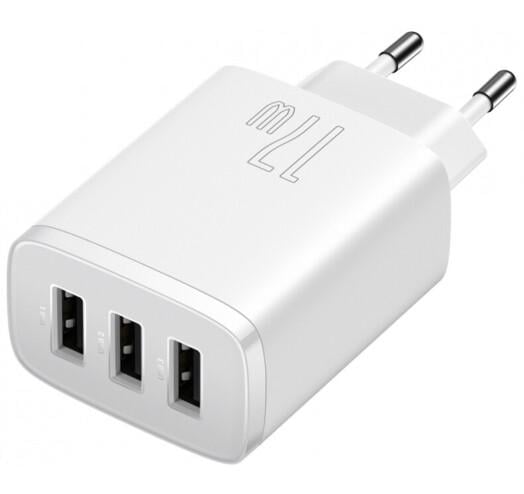 Зарядное устройство для Baseus Compact Charger 3U 17 W White (CCXJ020102) - фото 3