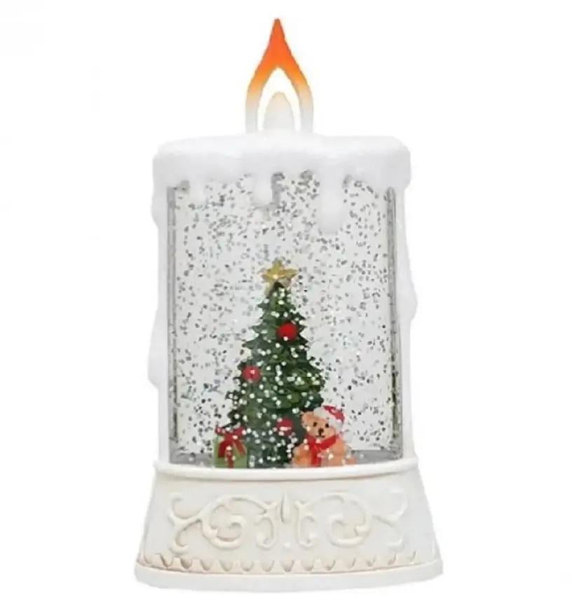 Нічник новорічний XMAS WDL 23005C 3577 Свічка музична White (608128) Нічник новорічний XMAS WDL 23005C 3577 Свічка музична White (608128)