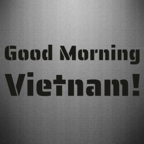 Наклейка "Good morning, Vietnam!" 15x5,7 см Черный (21560319)