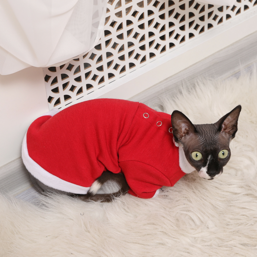 Кофта для котів з рукавами тепла Style Pets KTF1259 трикотаж на хутрі L (75L) - фото 5